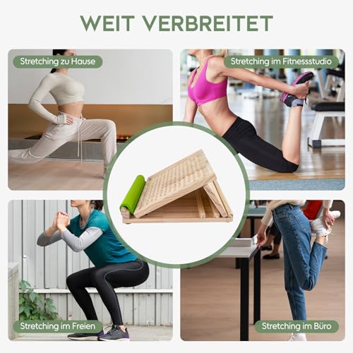 Wadendehner F Fityle Schrägbrett aus Holz für Dehnungstraining