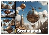 Steampunk - fantastische Fluggeräte (Wandkalender 2026 DIN A2 quer), CALVENDO Monatskalender: Steampunk Flugobjekte: Fantastische Ära (CALVENDO Technologie)