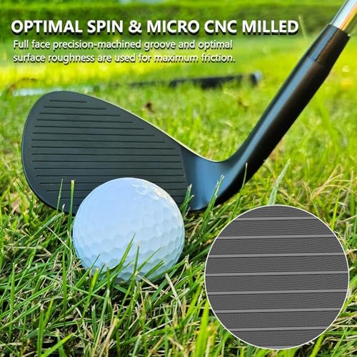 XINGGM Forged Golf Wedge Set for Men or Individual 48/50/52/54/56/58/76 Degree Gap Wedge Sand Wedge for Men Right Hand,Milled Face for More Spin by XINGGM - Image 4