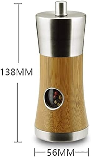Miniatura 2 de OUSIKA Molinillo de pimienta, molinillo de sal, molinillo de madera de sal y pimienta, molinillo manual, grosor ajustable para barbacoa, botella de