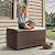 YITAHOME Outdoor Storage Bench, 70 Gallon PE Rattan Patio Storage Bench w/Handles and Soft Cushion,Outdoor Storage Box for Patio, Yard, Lawn, Garden