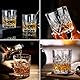 Shyllin Whisky Gläser Set 2er Set, 330ml Whiskygläser, Frost Whisky Tumbler, mit Luxuriöser Schwarzer Geschenkbox - Männergeschenk, geeignet für Bourbon, Rum, Cocktails, Rotwein