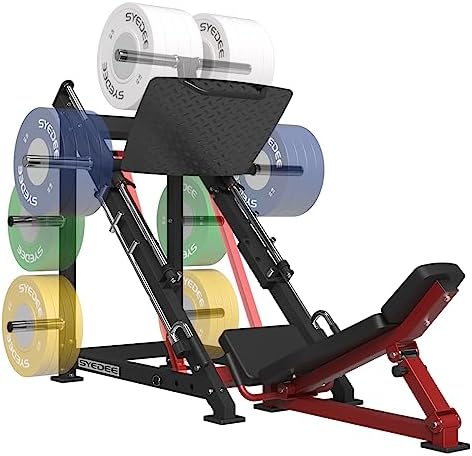 syedee Leg Press Machine, Leg Machine with Linear Bearing, Resistance Band Pegs, More Storage Space, Heavy Duty Workout Equipment for Full Lower Body Workout, DD1-R