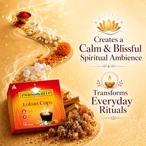 Image of Mangaldeep Loban Cups - Pure & Natural - Rich Aroma (12 Cups)