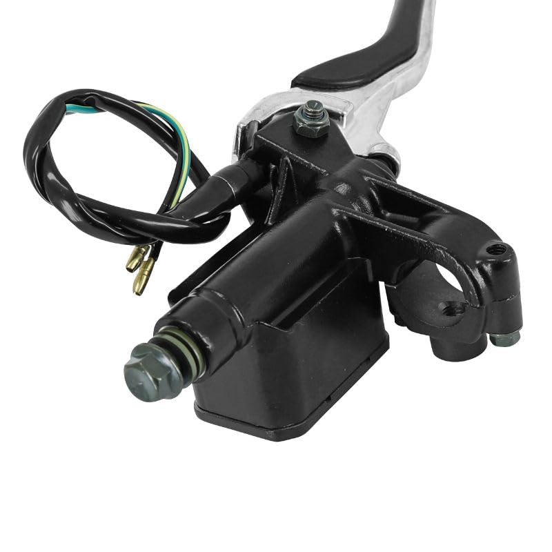 cyclingcolors leva pompa freno moto scooter ciclomotore compatibile con yamaha aerox mbk nitro nero argento sinistra Cilindro Maestro