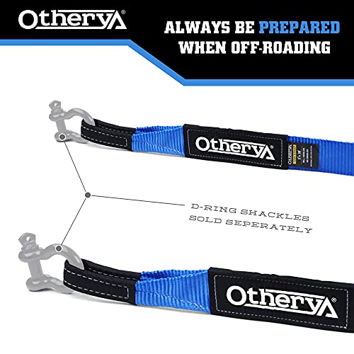 Recovery Tow Strap 3'' X 30 Ft - Lab Tested 30,000Lb Break Strength - Heavy Duty Draw String Bag Included - Triple Reinforced Protective Loop - Ensure Peace Of Mind - Emergency Off Road Towing Rope #TOP2