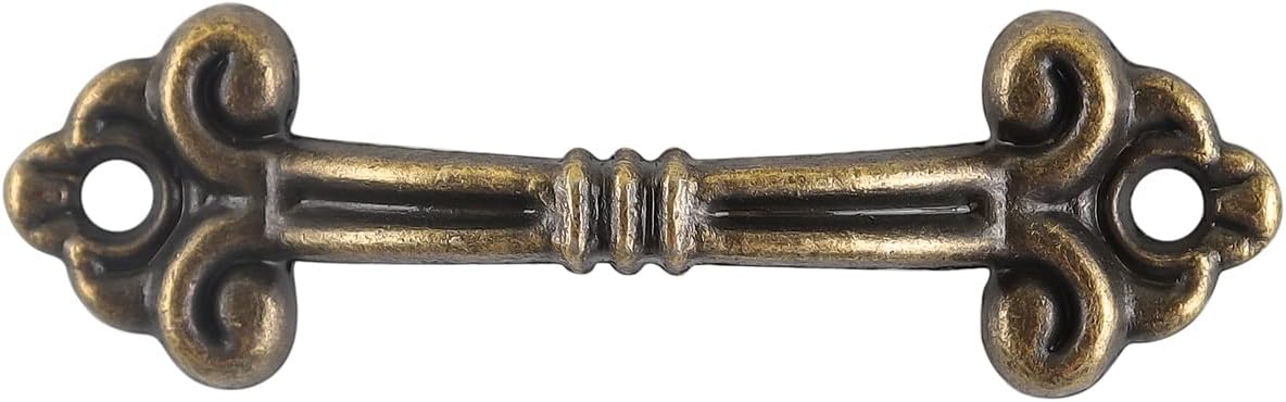 Briartw 20 PCS Antique Bronze Handles Pulls with Bipedal Nail Set Metal Craft Drawer Case Gift Box Pull Knob Scrapbooking Accessories Craft Tool Mini Box Lightweight Hardware