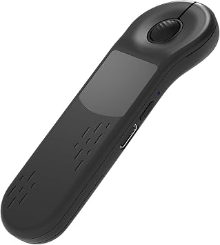 جهاز عرض Air Mouse Bluetooth قابل لإعادة الشحن مع لوحة لمس، جهاز تحكم عن بعد لتطبيق PowerPoint/Keynote/TikTok/Camera/Kindle، قابل للتطبيق على أجهزة الكمبيوتر الشخصية/iOS/Android باللون الأسود