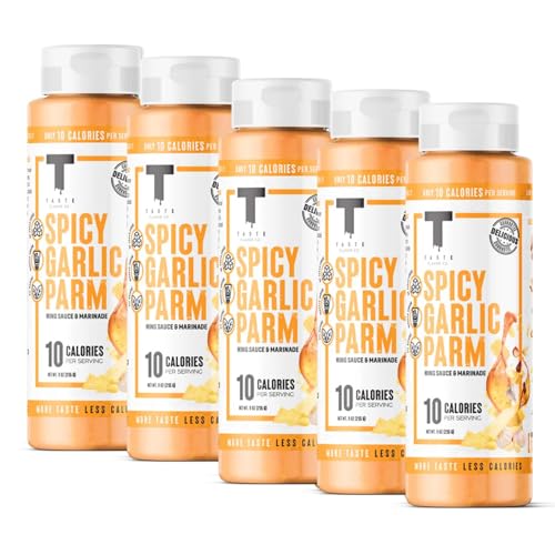 Taste Flavor Co. Grilling, Dipping Sauce & Marinade, 5 Pack Spicy Garlic Parm