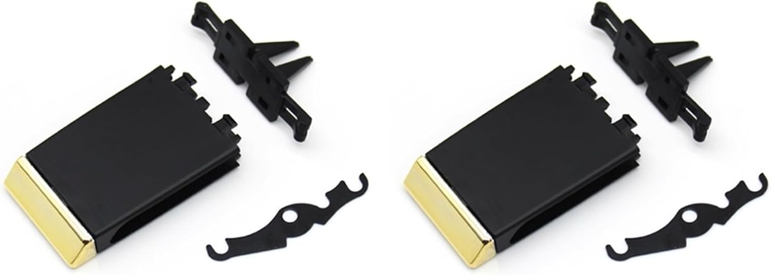 AC Vent Grille Compatible With Maserati For Quattroporte 2013-2018 2019 2020 2021 2022 Car Front Rear Air Conditioning AC Vent Grille Tab Clip Repair Kit 670011357(Model B 2PCS)