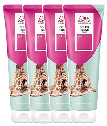 4er Wella Professionals Color Fresh Mask Pink 150 ml