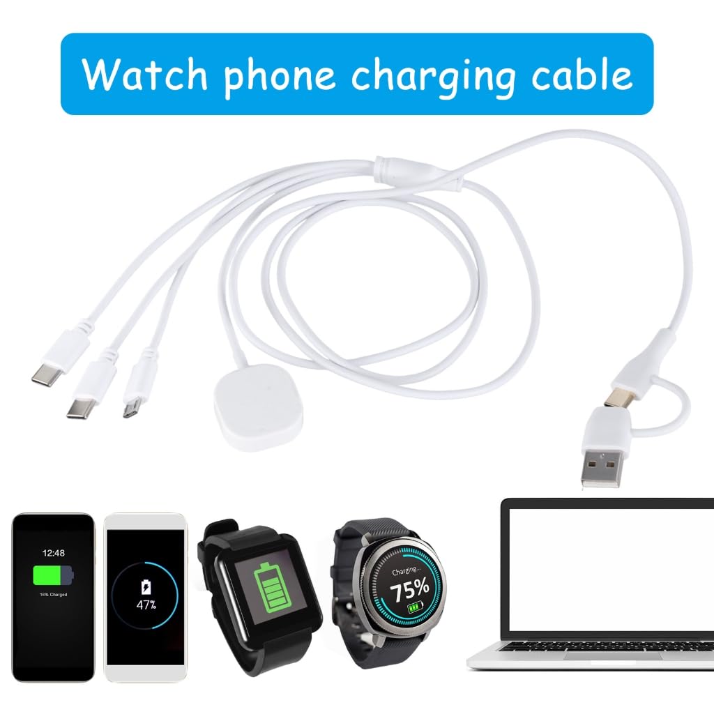 4 in 1 USB C Charger for Electronic Gadgets,Multiports Power Cable Watch Charger image 3