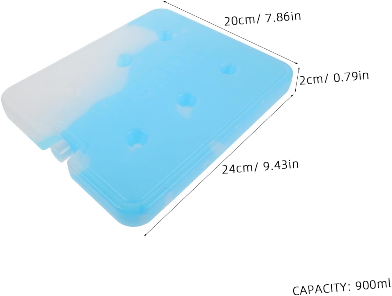 Ice Cooler Blocks: ml Large Refreezable Freezer - Lunch Ice - Cooling for Camping Trips & Tailgating