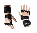Hykes Gloves - Weight Lifting Hand Grips with Wrist Wrap Support Guard - Pull Up Bar, Gym Workout, Hand Grips, Powerlift