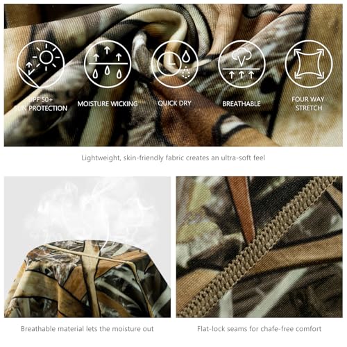 Image of BASSDASH UPF 50+ UV Sun Protection Neck Gaiter Fishing Mask Hunting Kayaking Hiking Cycling Ski Sports