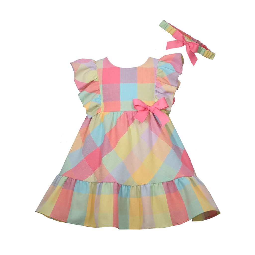 Bonnie JeanGirl's Summer Dress-Birthday Casual Outfit for Baby Toddler and Little Girls