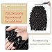 Human Crochet Hair for Black Women 18 Inch 150g Burmeses Curly Human Hair Crochet Bundles Lightweight Pre-Separated Feather Crochet Human Wet and Wavy Hair Invisible Crochet Hair Extensions 1B