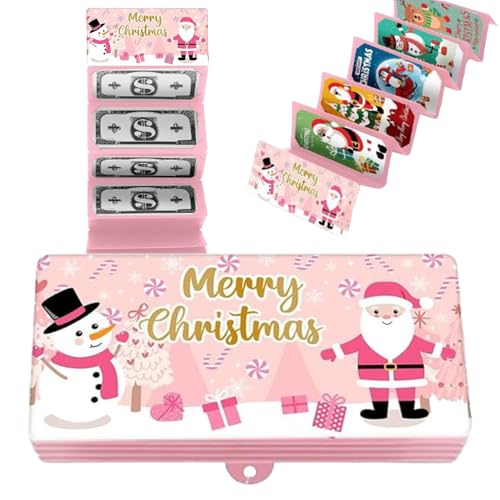 クリスマスエンベロープ - 10スロット付きクリエイティブ財布 | クリスマスマネー ットとたっぷりの収納スペースを備えており、現金とメモを整然と収納できます。これにより、贈り物の準備が簡単になり、ク,ホリデーパーティー 予算管理 チケット 祝賀イベント用