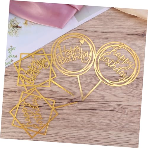 Cabilock 36 Peças decoração de cupcakes de festa topo de bolo aniversário infantil decoração de bolo