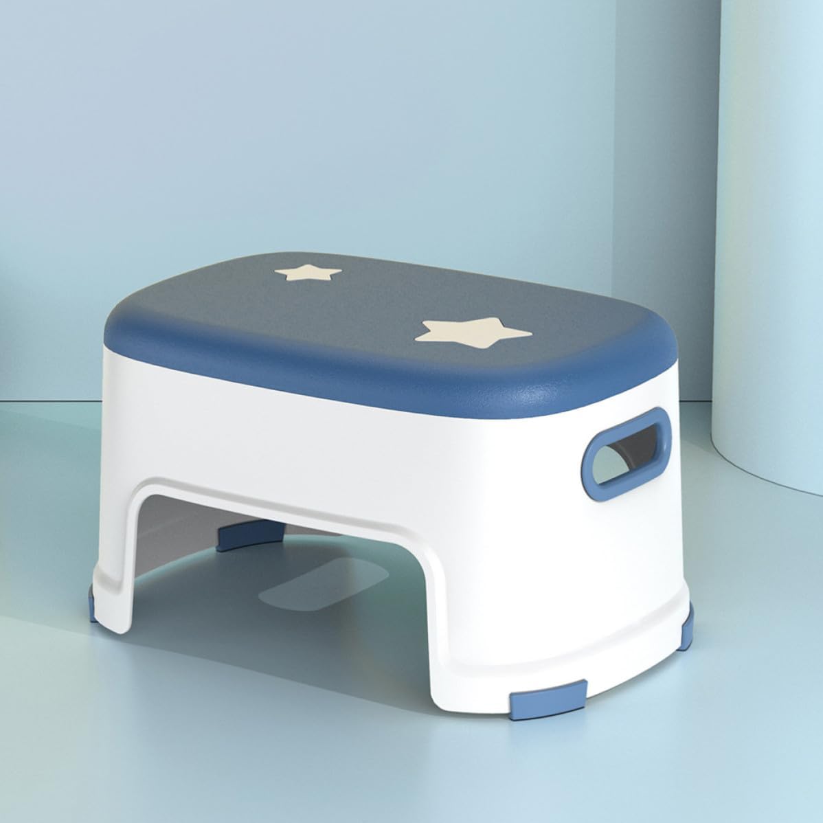 Plastic Toilet Step Stool for Adults, Non Slip Bathroom Aid