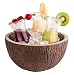 Produktbild APS Schale Coconut, Kokosnuss Schale, Ø 23 cm, H: 12,5 cm, Flaschenkühler, Obstschale, Salatschüssel, Suppenschüssel, Beton mit möbelschonender Unterseite, Braun, Grau, 2,2 Liter