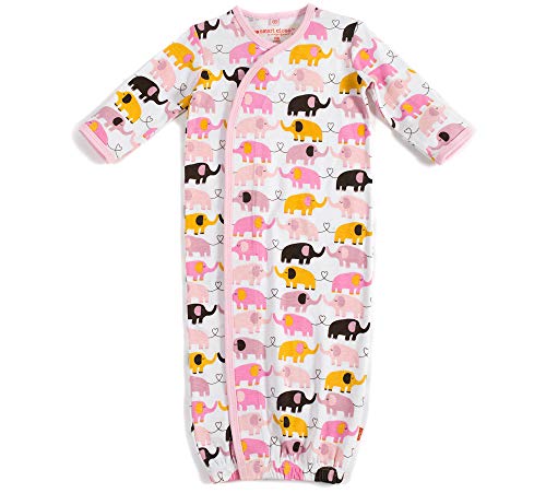 Magnificent Baby Unisex-Baby Newborn Gown Pink Elephant