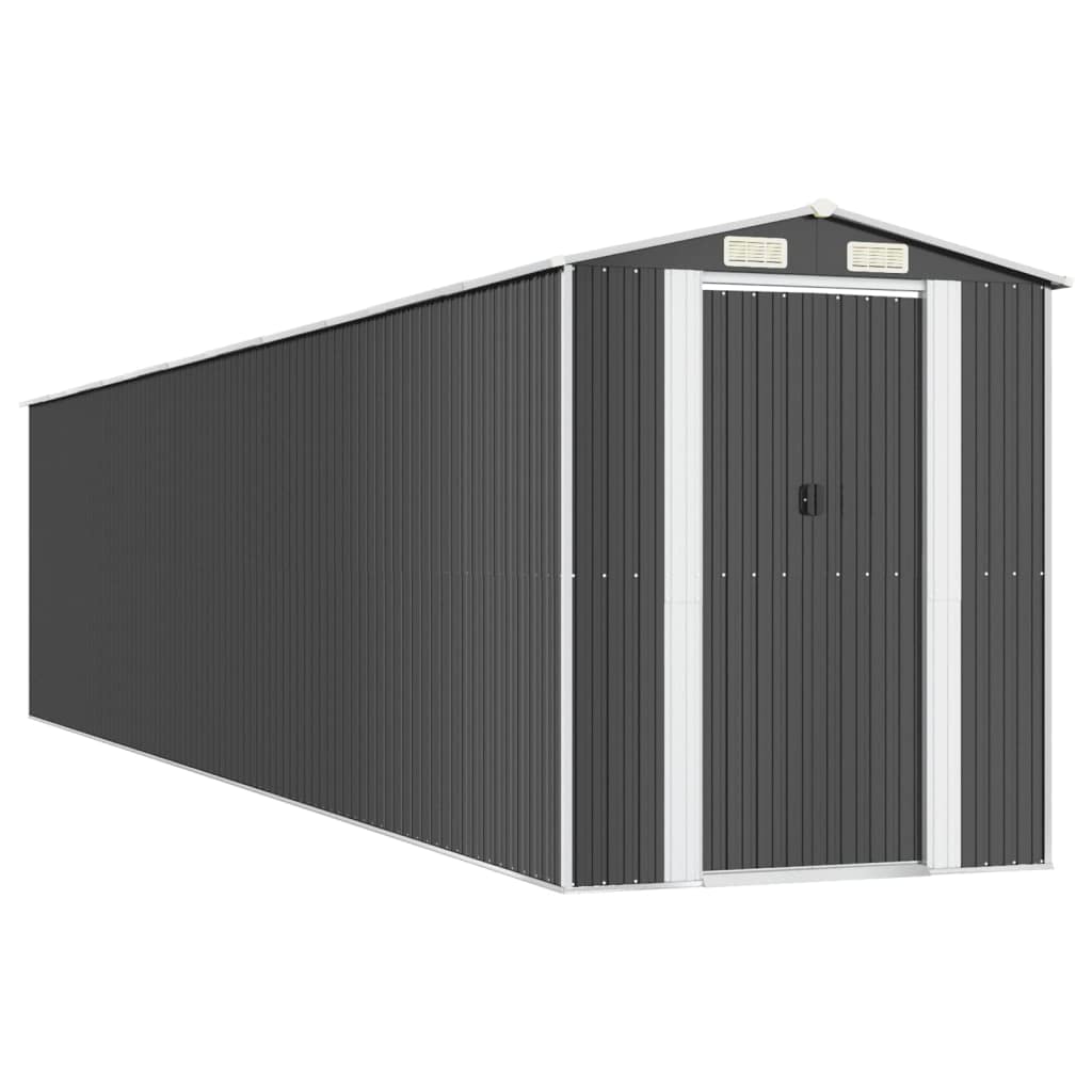 Générique Abri de Jardin Anthracite 192x938x223 cm Acier galvanisé,Maison & Jardin,Pelouses & Jardins,Vie en extérieur,Structures extérieures,Cabanes & abris de Jardin,3147458