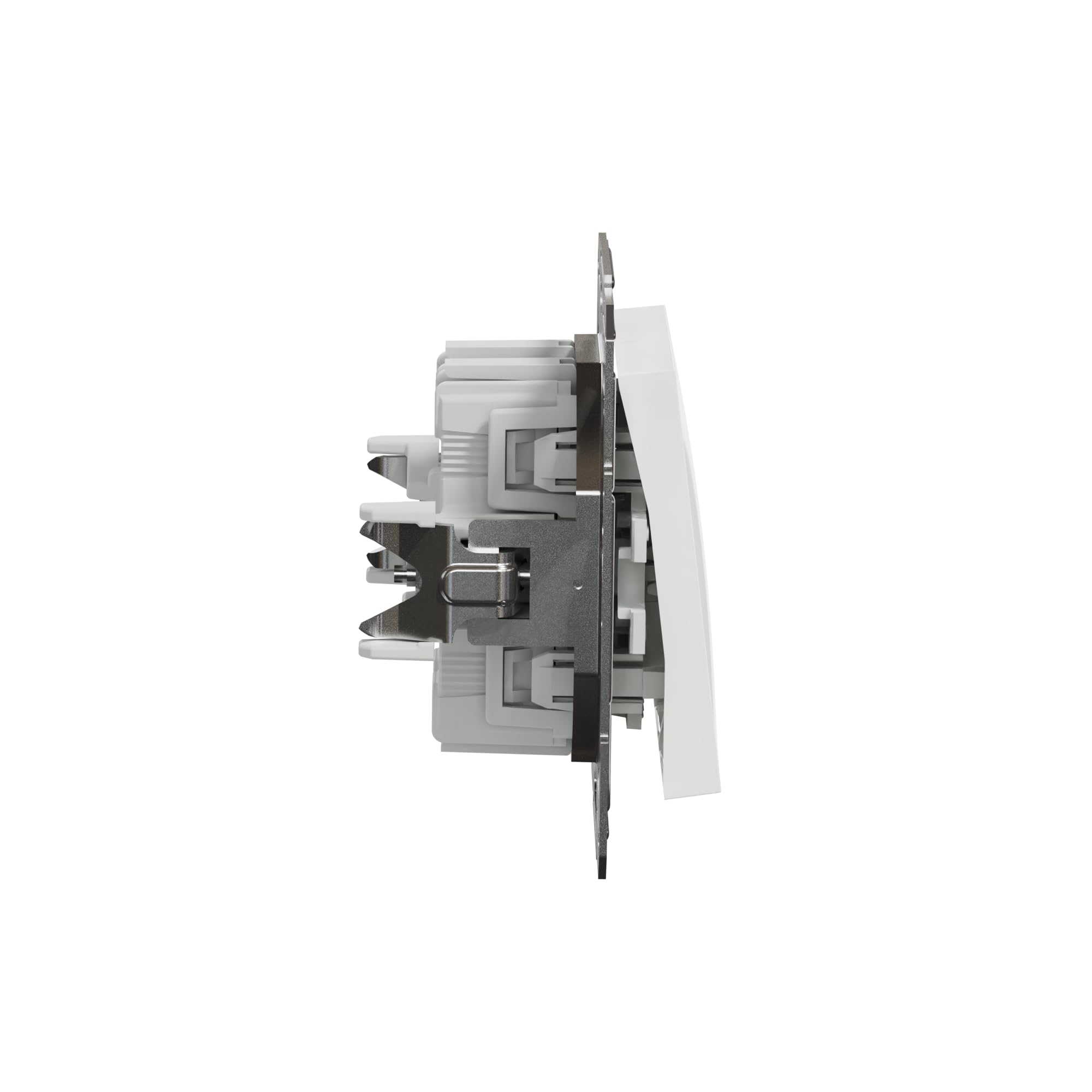 Schneider Electric Asfora EPH0370121D podwójny przełącznik podtynkowy 10 AX - 250 V, zaciski wtykowe, biały