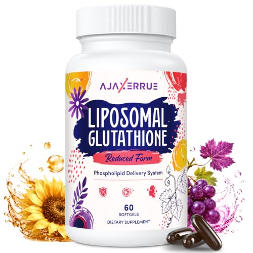 1300 mg Liposomal Glutathione, Pure Reduced L-Glutathione, 60 Softgels
