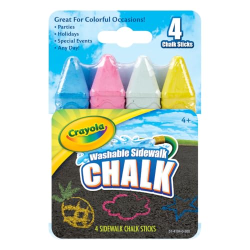 Crayola Sidewalk Chalk 4/Pkg, Multi - image 2