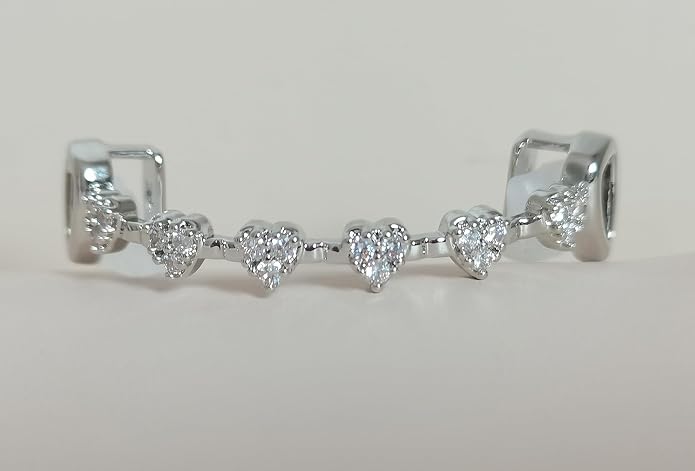 Fashion Silver Diamond Grilz Teeth Accesorios de Moda miniatura 6