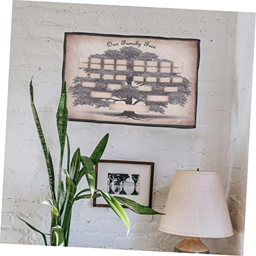 Árbol genealógico de lienzo decorativo, póster familiar personalizable 7
