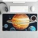 Glow in The Dark Solar System Planet Desk Mat Non-Slip Laptop Writing Pad Large Keyboard Mousepad with Rubber Base 23.6