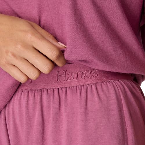image for Hanes Women's Originals 2 Piece Lounge Set, Comfywear Supersoft Boxy T