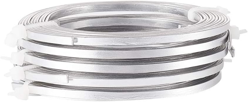 PH PandaHall 18 Gauge 3x1mm Silver Aluminum Wire, 5 Rolls, 6.56 Feet Each, AW-R002A-2m-01-Yilisi - Image 3
