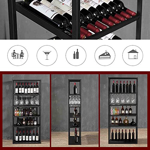 ZJWD Porte-Bouteille de vin au Sol, présentoir de Rangement pour la Maison en Acier Inoxydable autoportant - Boissons/Bouteilles d'alcool, bière, Pop/Soda - Image 8