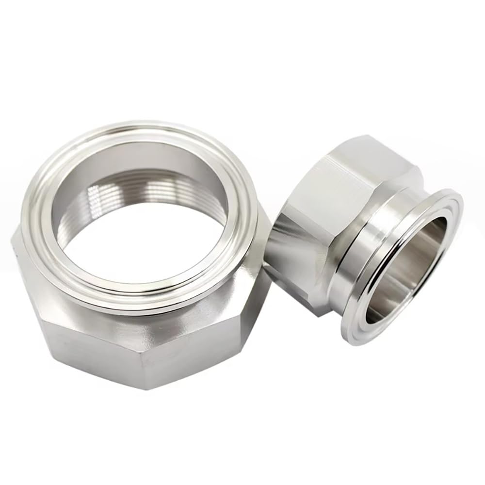 Accesorio De Virola Sanitaria Tri Clamp, Acero Inoxidable S304, Adaptador Hexagonal Hembra De 1/4-2" for Tubería(14)