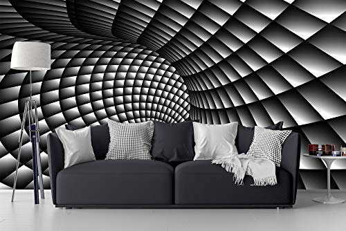 Flfk 3D Black And White Swirl Peel And Stick Wall Murals Self-Adhesive Abstract Wallpaper Large Poster Wall Painting For Living Room Bedroom Office Decoration 118"X78.7" #TOP2