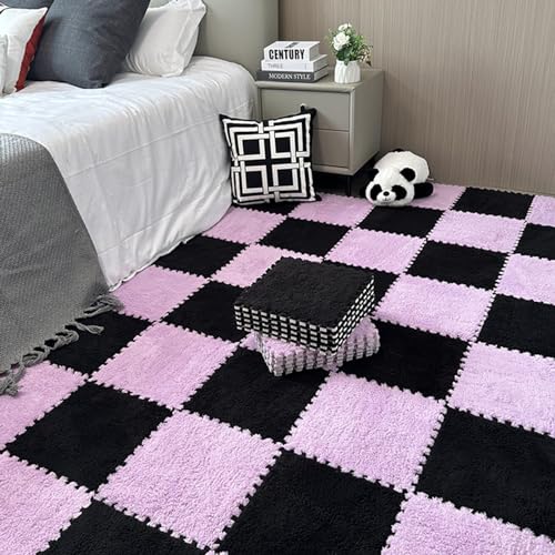 Dalles de moquette emboîtables anti bruit et froid pour chambre et salon mousse