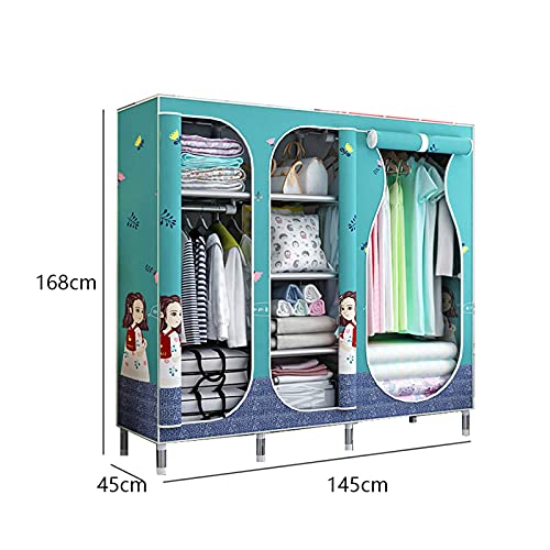 Armoire simple en tissu ouverte pour chambre et dressing moderne