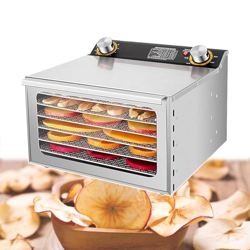 1000W Commercial Food Dehydrator – 6-Layer, 1-12hr Timer