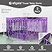 Allgala Purple Tinsel Table Skirt 2-Pack 29x108 Inch Metallic Foil Fringe Table Skirts for Party Event, Parade Float, Party Decoraton