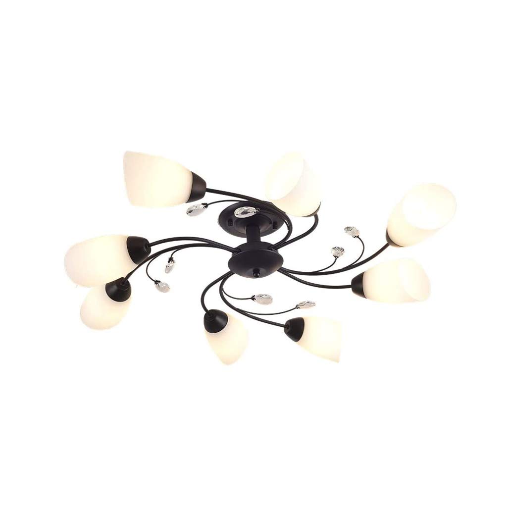 Lustre rétro européen simple multi-tête en métal pour intérieur chic