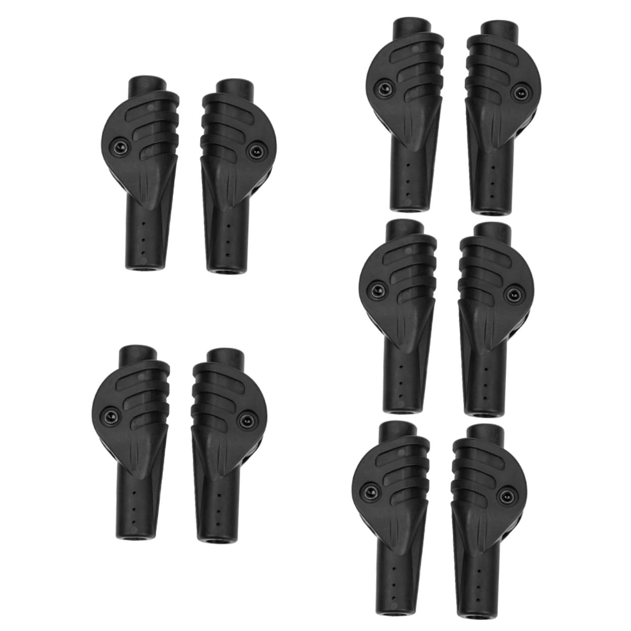 BESPORTBLE Composants De La Tente Extérieur Tentes Connecteur SMA Perçable De Plein Air Joint De Tige De Support De Tente Connecteurs De Joint De Tente Fibre De Carbone Black
