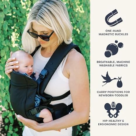 Colugo Baby Carrier 2 & Compact Stroller+ Bundle - Lightweight Ergonomic Baby Carrier - One-Hand Auto-fold Travel Stroller wirh Rain Cover, Backpack and Cup Holder