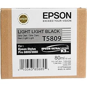 Image of Epson T5809 UltraChrome K3 Light Light Black Cartridge Ink