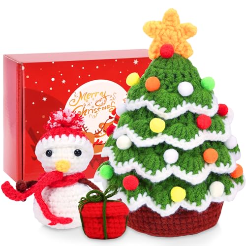 Karsspor Christmas Crochet Kit for Beginners - 3 PCS Cute