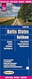  Reise Know-How Landkarte Baltikum / Baltic States (1:600.000) : Estland, Lettland, Litauen und Region Kaliningrad: reiß- und wasserfest (world mapping project)