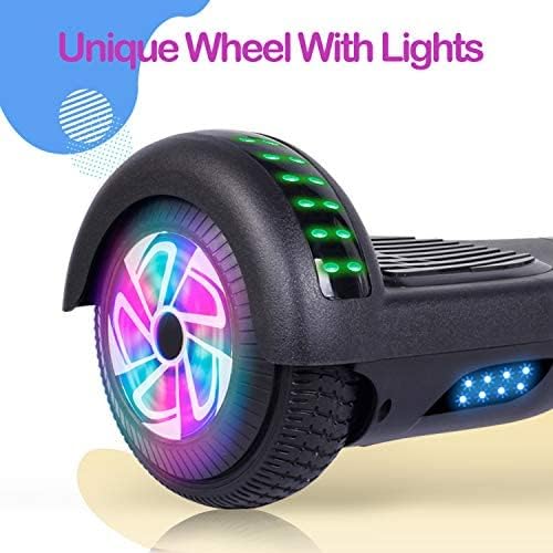Miniatura 6 de Hoverboard (aeropatín) para niños de 6.5 in, con dos ruedas, auto equilibrante, certificado UL 2272