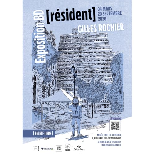 R&eacute;sident. Episode 3. Gilles Rochier. Visite de l'exposition, au mus&eacute;e de Colombes